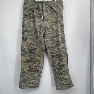 Proper International Green Camouflage Cargo Trousers Utility Pants Large NWT